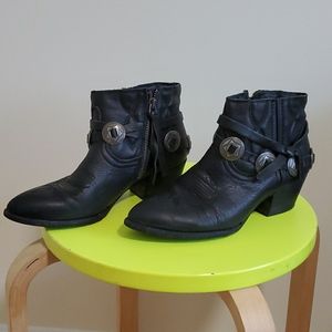 Dolce Vita Black Leather Booties